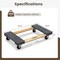 Costway; Costway 30''×18'' Furniture Dolly Moving Carrier Mover Handle Casters 1000lbs Capacity; Category:Storage Carts; Image:4